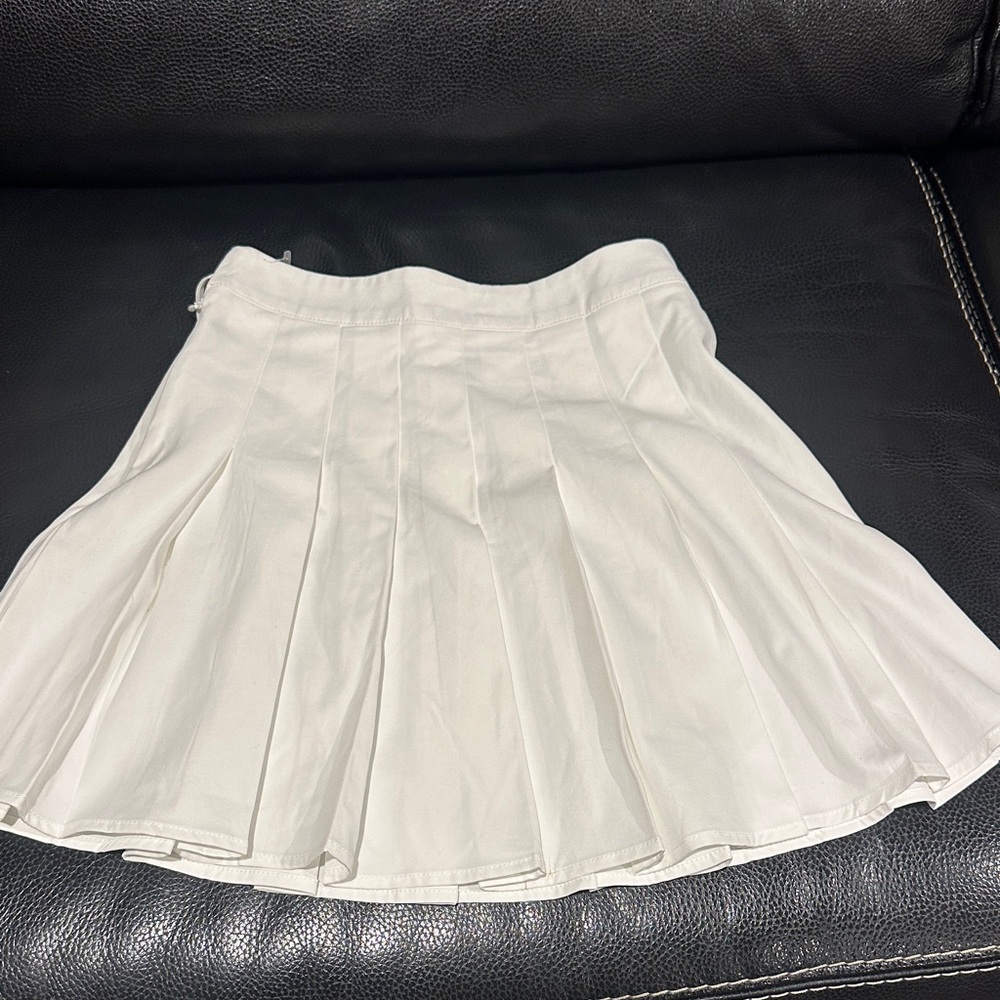 SHEIN Cream Skater Skirt